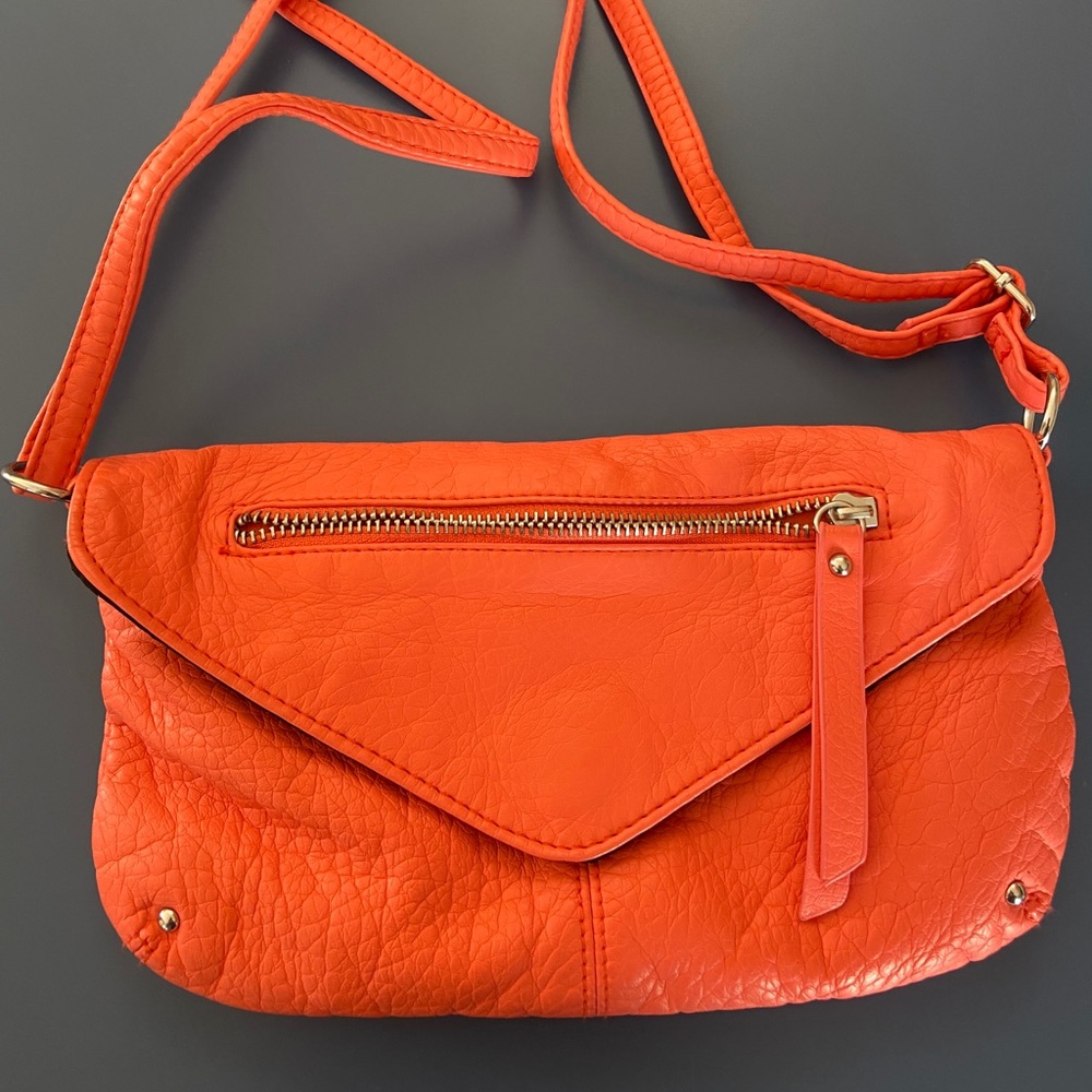 New coral handbag